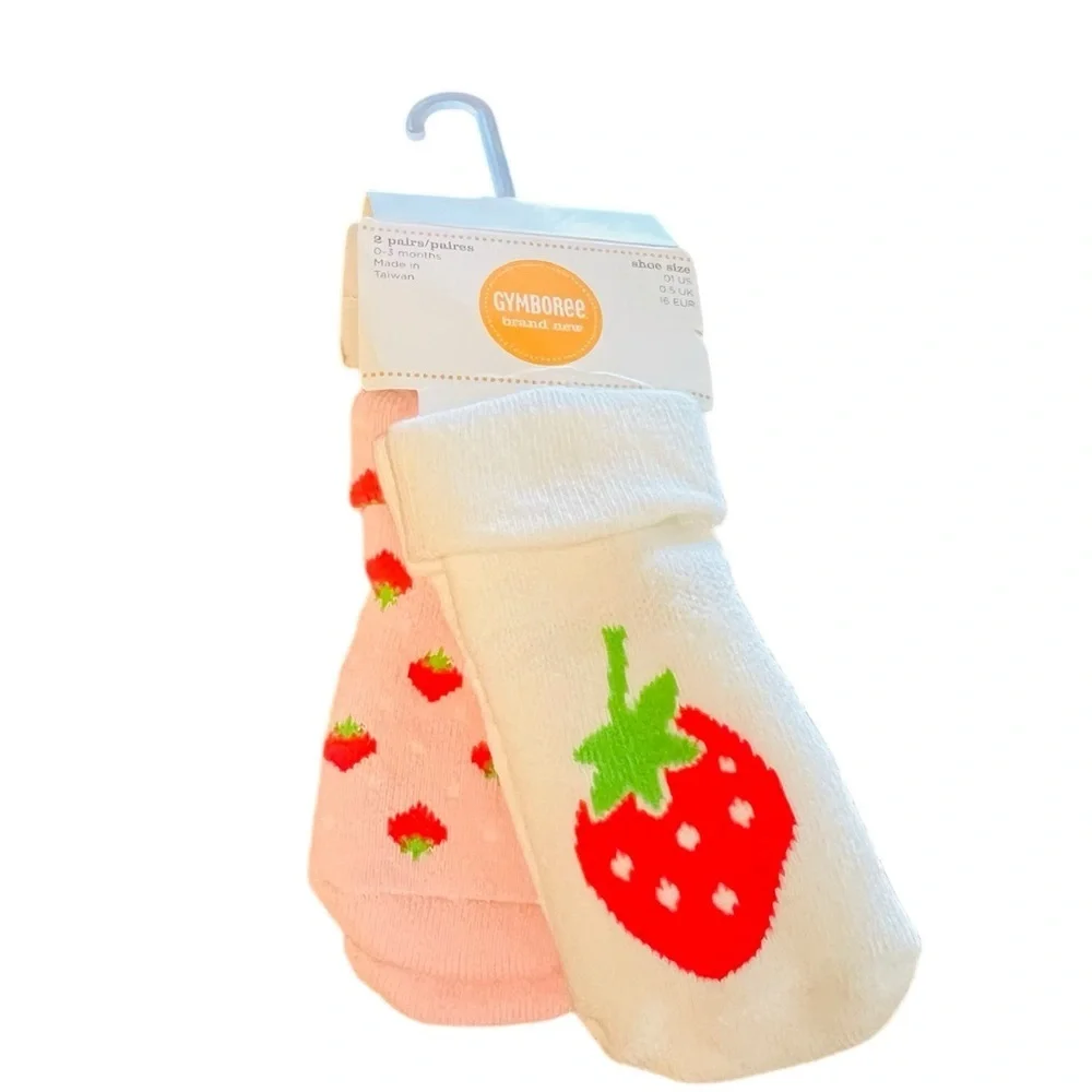 Hanna Andersson Red and Blue Strawberry Bodysuit Size 0-3 Months